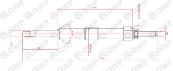 Bujie incandescenta HYUNDAI GETZ (TB) (2002 - 2010) QWP WGP129 piesa NOUA