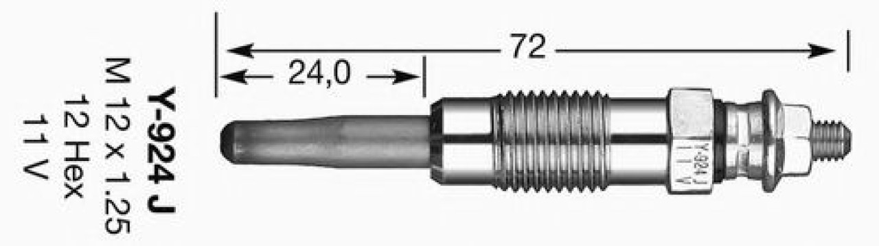 Bujie incandescenta JEEP CHEROKEE (XJ) (1983 - 2001) NGK 7906 piesa NOUA
