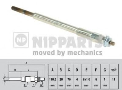 Bujie incandescenta MAZDA 3 (BK) (2003 - 2009) NIPPARTS N5713014 piesa NOUA