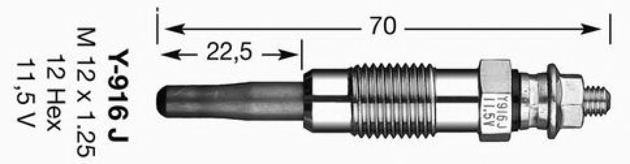 Bujie incandescenta MERCEDES V-CLASS (638/2) (1996 - 2003) NGK 5906 piesa NOUA