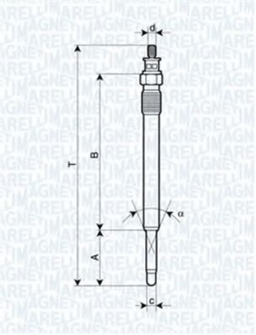 Bujie incandescenta MERCEDES VANEO (414) (2002 - 2005) MAGNETI MARELLI 062900013304 piesa NOUA