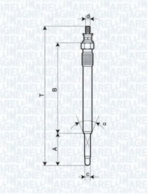 Bujie incandescenta MERCEDES VANEO (414) (2002 - 2005) MAGNETI MARELLI 062900013304 piesa NOUA
