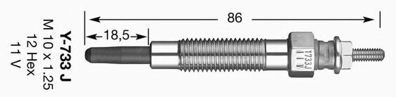 Bujie incandescenta MITSUBISHI L 200 (K7, K6) (1996 - 2007) NGK 6592 piesa NOUA