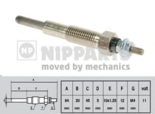 Bujie incandescenta MITSUBISHI PAJERO CLASSIC (V2_W) (2002 - 2016) NIPPARTS J5715008 piesa NOUA