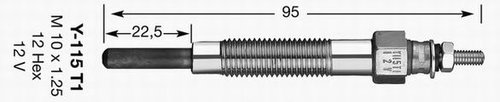 Bujie incandescenta MITSUBISHI PAJERO II Canvas Top (V2_W, V4_W) (1990 - 2000) NGK 2189 piesa NOUA