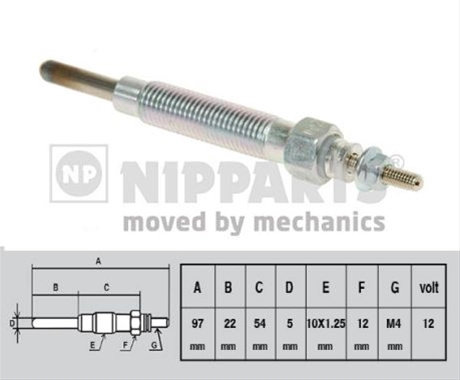 Bujie Incandescenta Nipparts Hyundai J5710500