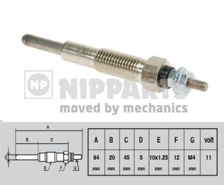Bujie Incandescenta Nipparts Mitsubishi J5715008