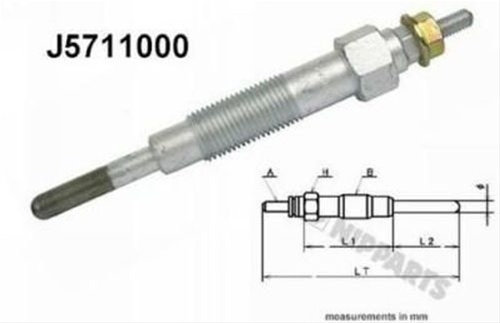 Bujie Incandescenta Nipparts Nissan J5711000