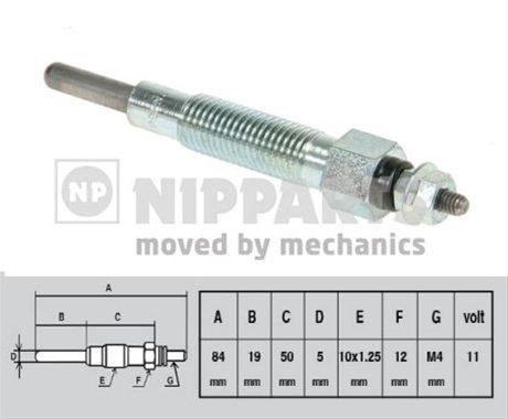 Bujie Incandescenta Nipparts Nissan J5711012