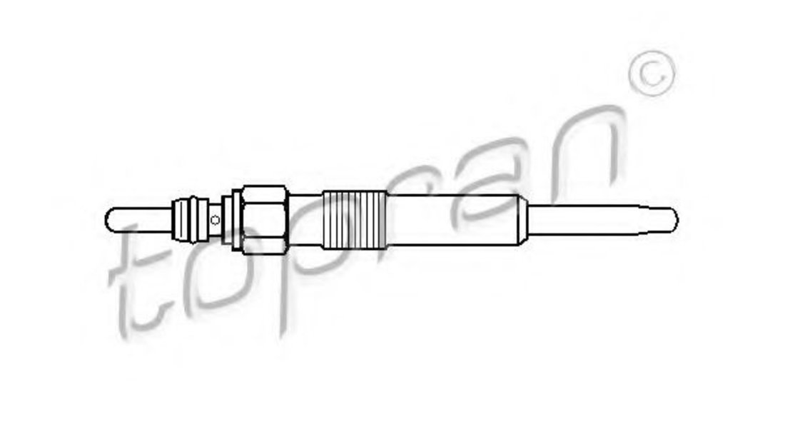 Bujie incandescenta NISSAN MICRA III (K12) (2003 - 2010) TOPRAN 107 119 piesa NOUA