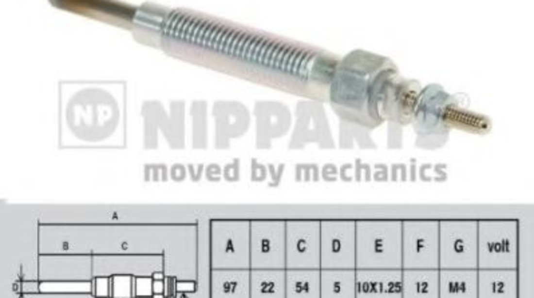 Bujie incandescenta NISSAN PICK UP III (D22) (1997 - 2016) NIPPARTS J5710500 piesa NOUA