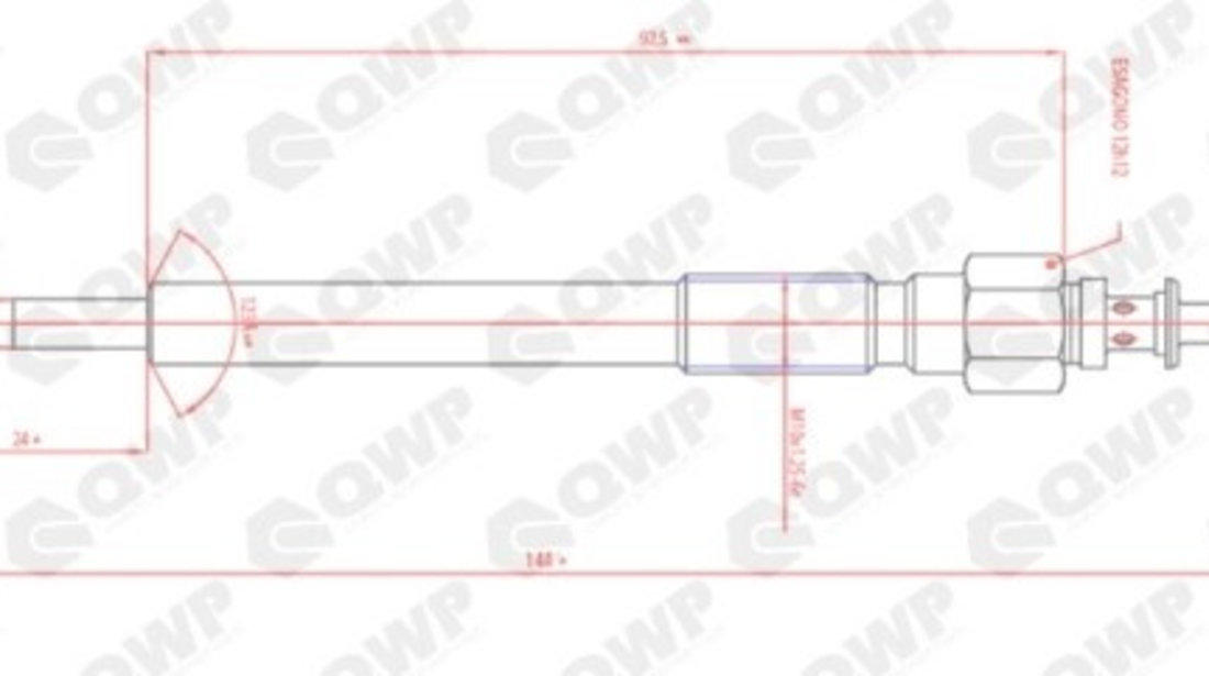 Bujie incandescenta OPEL COMBO Tour (2001 - 2016) QWP WGP121 piesa NOUA