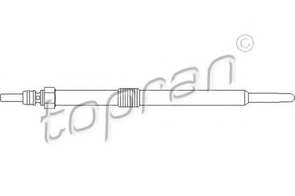 Bujie incandescenta OPEL VIVARO combi (J7) (2001 - 2014) TOPRAN 207 046 piesa NOUA