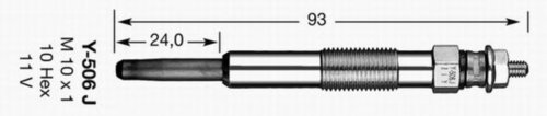 Bujie incandescenta RENAULT CLIO II (BB0/1/2, CB0/1/2) (1998 - 2005) NGK 2419 piesa NOUA