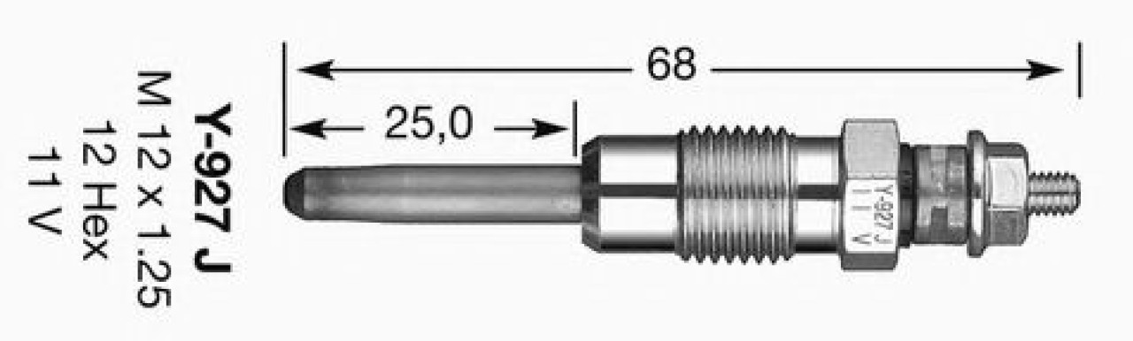 Bujie incandescenta RENAULT MEGANE I (BA0/1) (1995 - 2004) NGK 4916 piesa NOUA