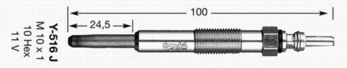 Bujie incandescenta RENAULT SCENIC I (JA0/1) (1999 - 2003) NGK 6416 piesa NOUA