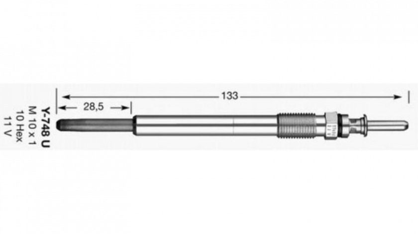 Bujie incandescenta Saab 9-5 combi (YS3E) 1998-2009 #2 0100226300