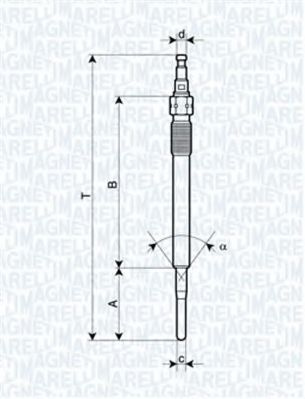 Bujie incandescenta SKODA SUPERB II (3T4) (2008 - 2015) MAGNETI MARELLI 062900051304 piesa NOUA