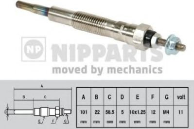Bujie incandescenta SUZUKI VITARA Cabrio (ET, TA) (1988 - 2002) NIPPARTS J5718000 piesa NOUA