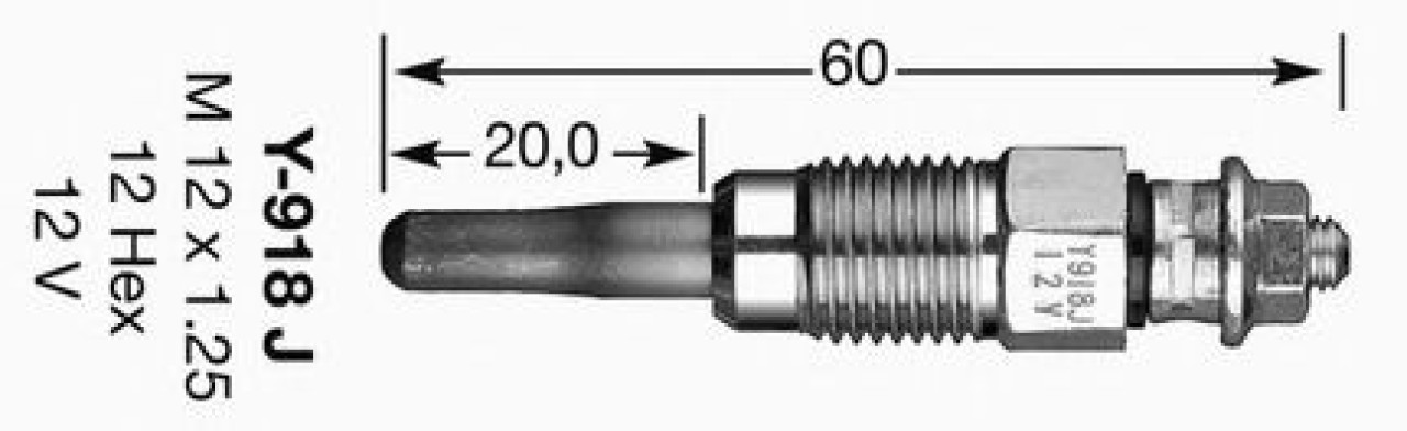 Bujie incandescenta VW CADDY II Caroserie (9K9A) (1995 - 2004) NGK 6285 piesa NOUA