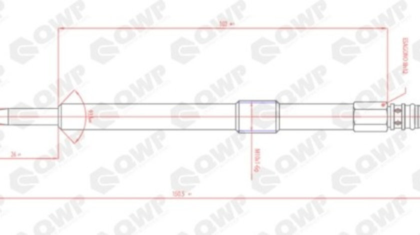 Bujie incandescenta VW LT II caroserie (2DA, 2DD, 2DH) (1996 - 2006) QWP WGP161 piesa NOUA