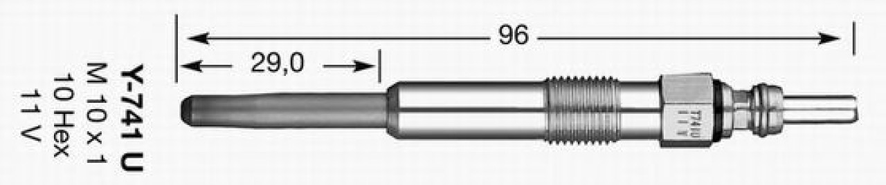 Bujie incandescenta VW PASSAT (3B3) (2000 - 2005) NGK 6943 piesa NOUA