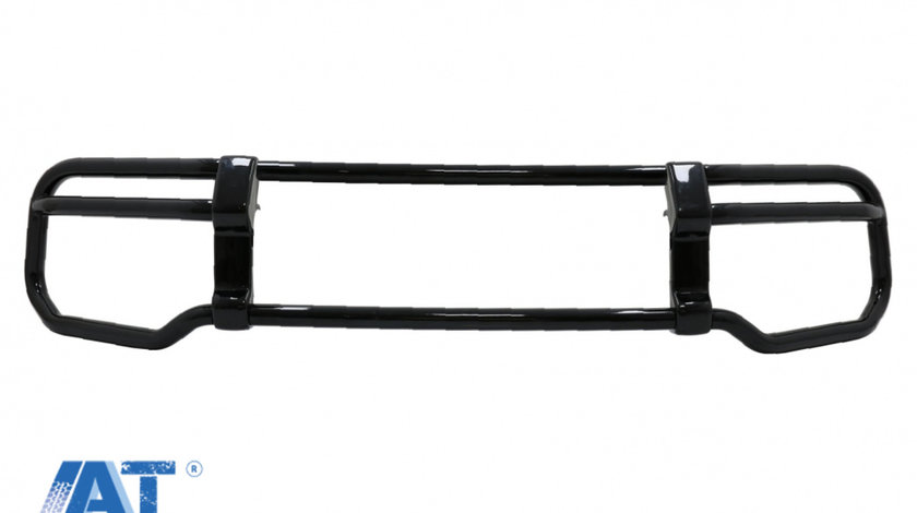 BullBar Bare Protectie compatibil cu Mercedes G-Class Facelift W463 W464 G63 (2018-) Negru Lucios