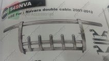 BULLBAR DIN INOX CU SKID BAR NISSAN NAVARA D40 200...