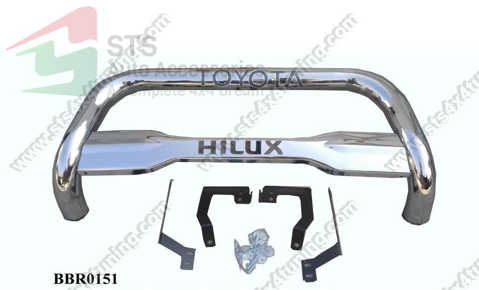 BULLBAR DIN INOX TOYOTA HILUX REVO 2016+ 3"/76mm [V3]