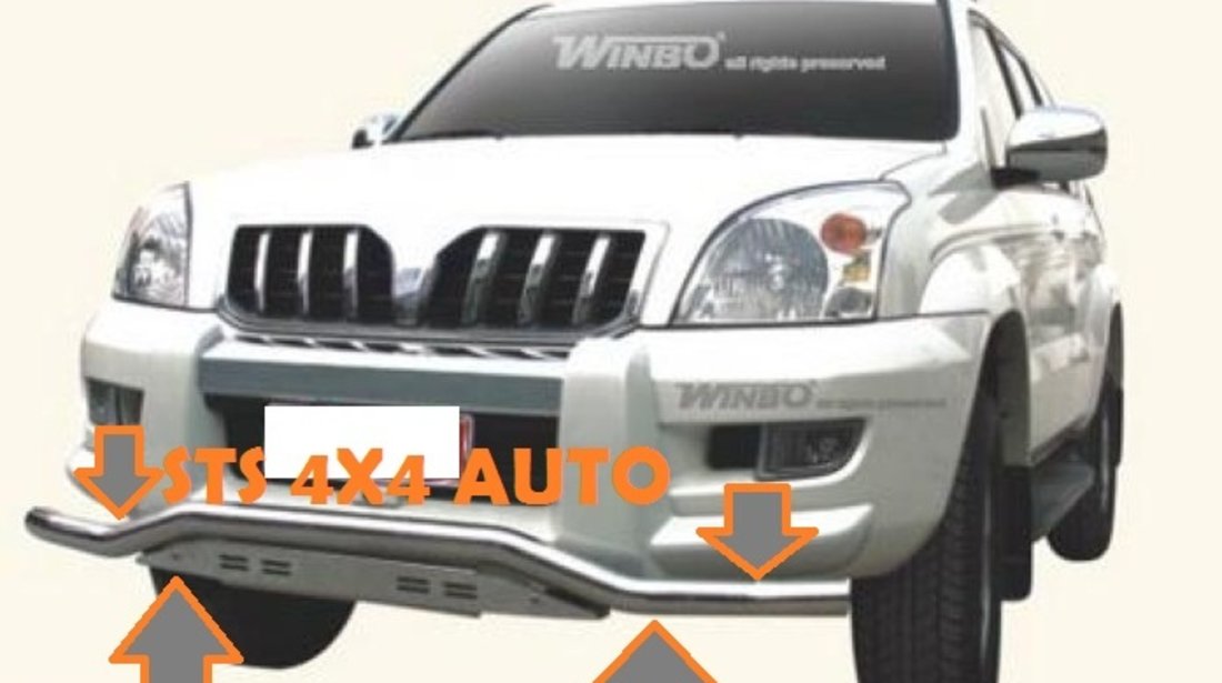 BULLBAR DIN INOX TOYOTA LAND CRUISER FJ120 PRADO 2003-2009.