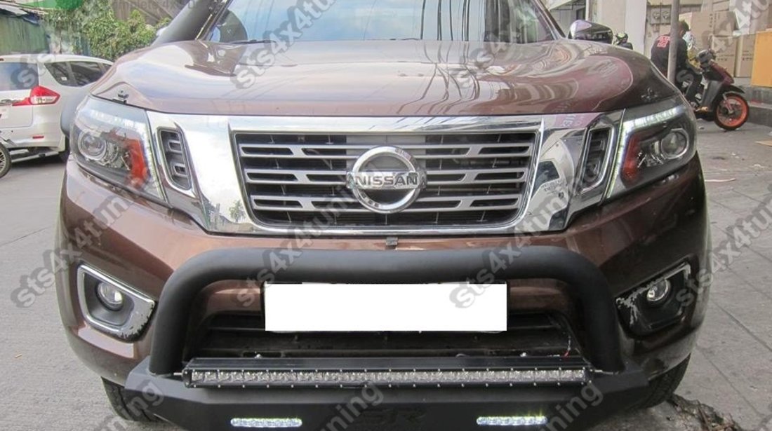 BULLBAR HEAVY DUTY CU LED NISSAN NAVARA NP300 2015-2018 [F15][V7]