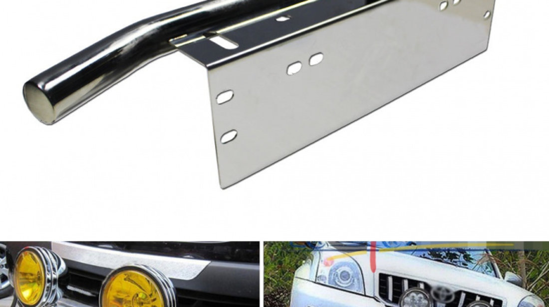 Bullbar Universal Crom Cu Suport Proiectoare Off Road PJ016