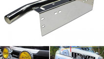 Bullbar Universal Crom Cu Suport Proiectoare Off R...