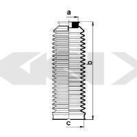 Burduf cauciuc, directie ALFA ROMEO 147 (937) (2000 - 2010) SPIDAN 83684 piesa NOUA