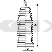 Burduf cauciuc, directie BMW X3 (E83) (2004 - 2011) SPIDAN 84078 piesa NOUA