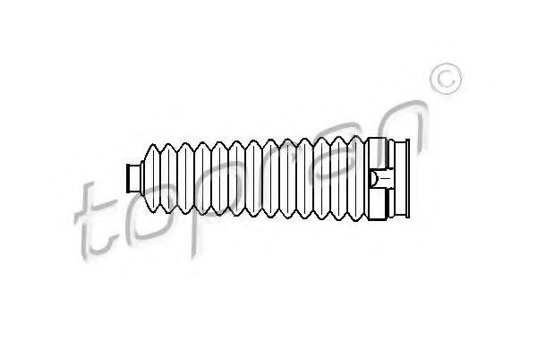 Burduf cauciuc, directie FORD COURIER (F3L, F5L) (1991 - 1996) TOPRAN 301 233 piesa NOUA