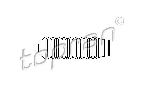 Burduf cauciuc, directie FORD COURIER (F3L, F5L) (1991 - 1996) TOPRAN 300 824 piesa NOUA
