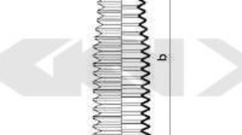 Burduf cauciuc, directie FORD TRANSIT bus (FD, FB, FS, FZ, FC) (2000 - 2006) SPIDAN 83782 piesa NOUA