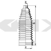 Burduf cauciuc, directie PEUGEOT 206 CC (2D) (2000 - 2016) SPIDAN 83843 piesa NOUA