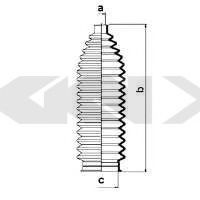 Burduf cauciuc, directie PEUGEOT 206 CC (2D) (2000 - 2016) SPIDAN 83842 piesa NOUA