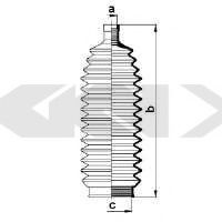Burduf cauciuc, directie VOLVO S40 I (VS) (1995 - 2004) SPIDAN 83859 piesa NOUA