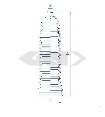 Burduf cauciuc, directie VW CRAFTER 30-50 platou / sasiu (2F) (2006 - 2016) SPIDAN 84130 piesa NOUA