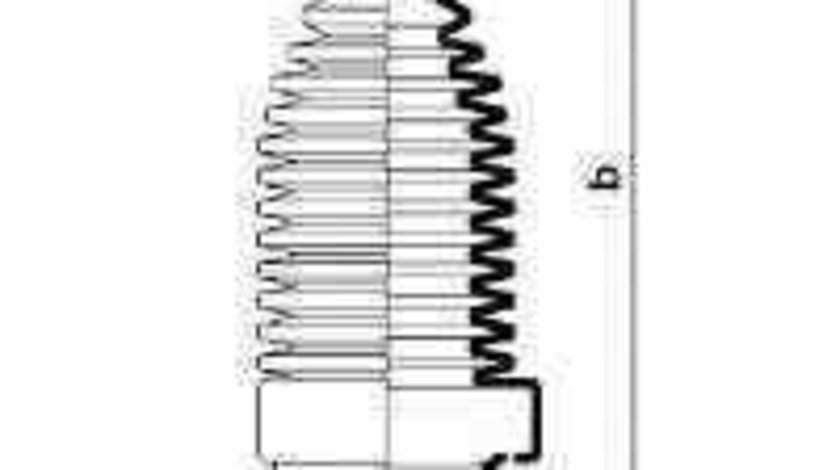 Burduf cauciuc directie VW GOLF III Cabriolet 1E7 SPIDAN 83920