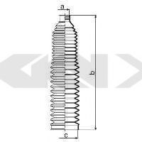Burduf cauciuc, directie VW PASSAT (3B3) (2000 - 2005) SPIDAN 83987 piesa NOUA