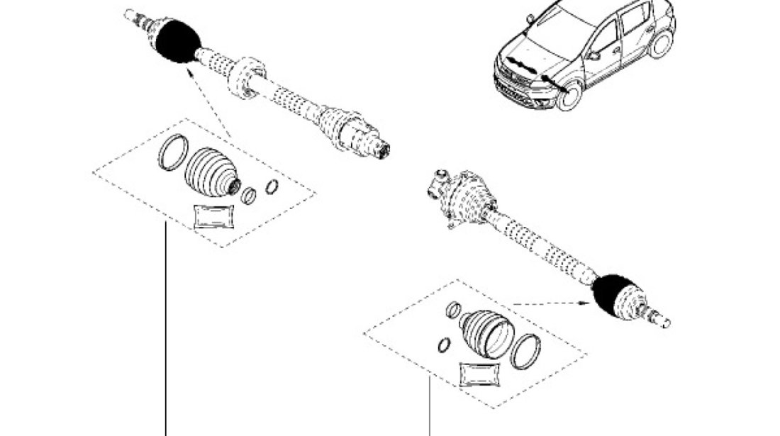 BURDUF PLANETARA SPRE ROATA Logan II RENAULT 392410919R <br>