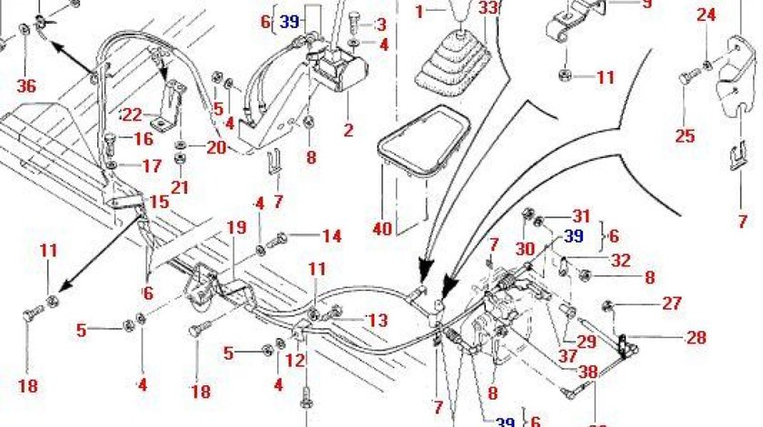 Burduf schimbator viteza Nissan Cabstar E (poz.33) 32862-F3900 32862-F3900