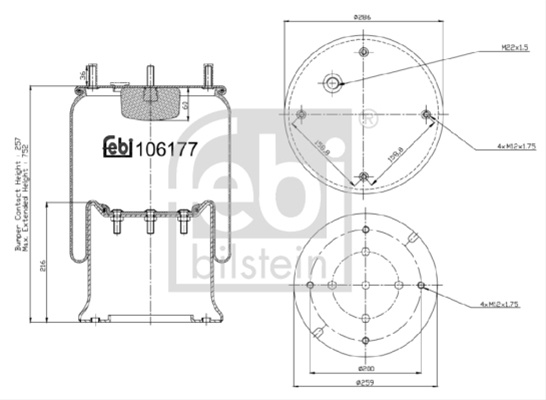 Burduf Suspensie Pneumatica Febi 106177