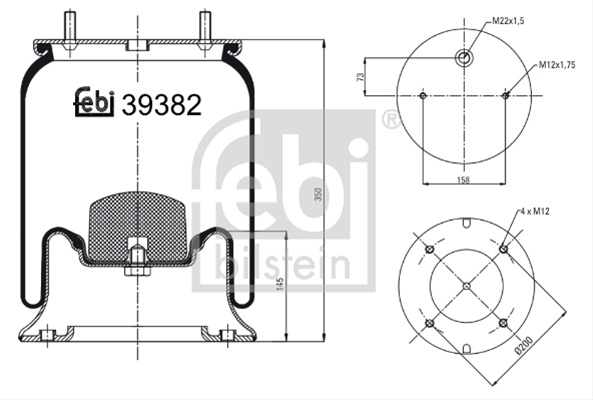 Burduf, Suspensie Pneumatica Febi Bilstein 39382