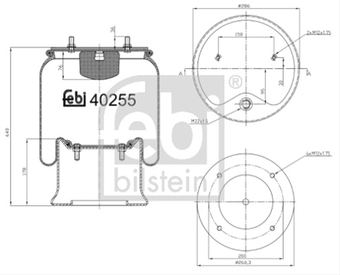 Burduf, Suspensie Pneumatica Febi Bilstein Krone 40255