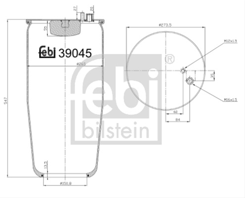 Burduf, Suspensie Pneumatica Febi Bilstein Man 39045